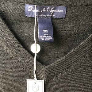 Davis & Squire Merino Wool V Neck Sweater